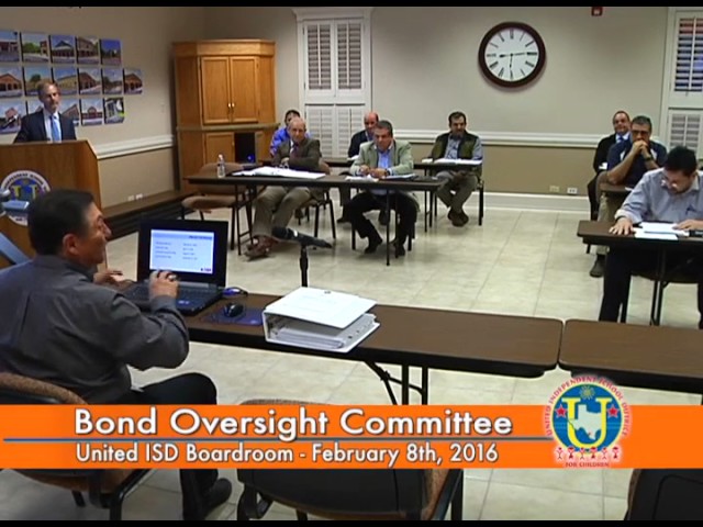 Bond Oversight Committee Meeting 02-08-16